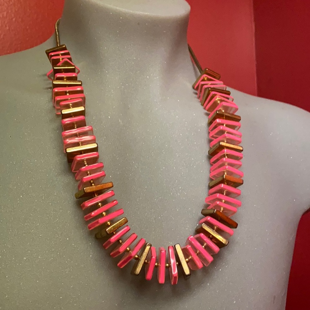 Kate Spade Oversized square statement necklace